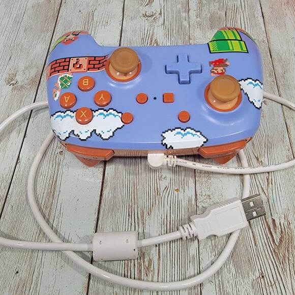 Super Mario Bros PowerA Enhanced Wired Controller for Nintendo Switch - Picture 2 of 6